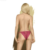 Too Hot To Be Real- Crotchless Lace Side-Tie Panties